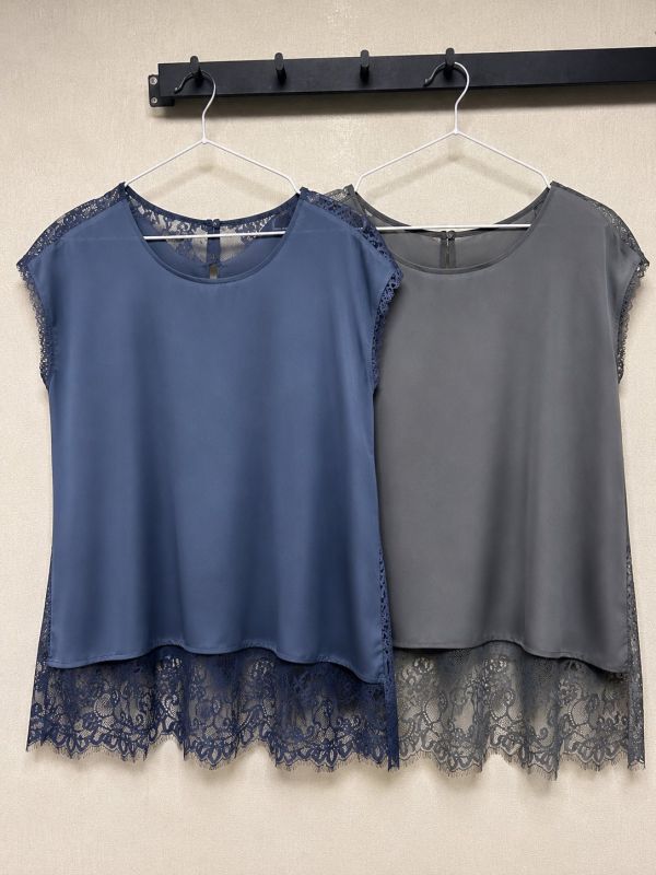Атласная Майка oversize №10689