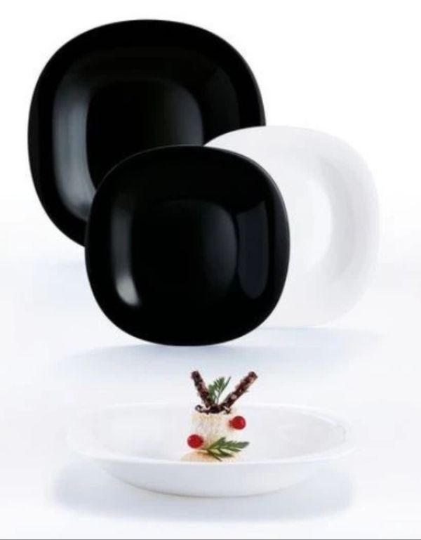 Сервіз LUMINARC CARINE WHITE & BLACK/18 пр
