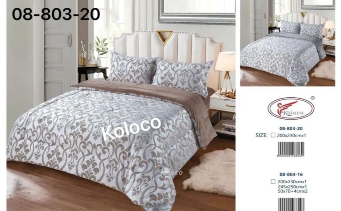 Велюрова ковдра- покривало 200х230 см  №08-803